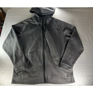 Nike Full-Zip Jacket Men's Large Charcoal Heather Therma-Fit Light Weight‎